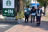 スターバックスコーヒー仙台市名坂店 オープニング警備5